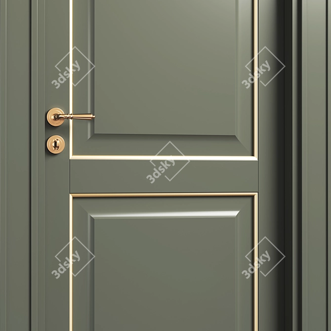 TOSCANA PLANO Volhovec Doors Collection 3D model image 4