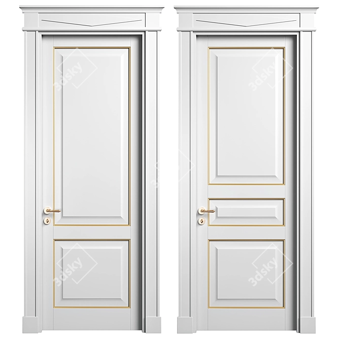 TOSCANA PLANO Volhovec Doors Collection 3D model image 2