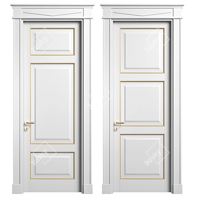 TOSCANA PLANO Volhovec Doors Collection 3D model image 3