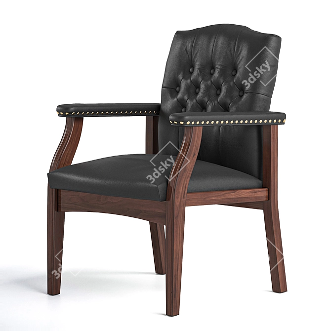 Ivy League Boss Office Chair 3D model image 3