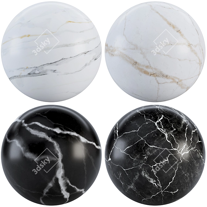 Luxury Marble Texture Collection 3D model image 4