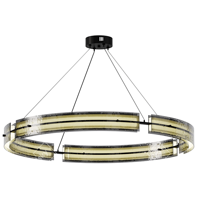 Contemporary Hudson Chandelier 3D Model 3D model image 1