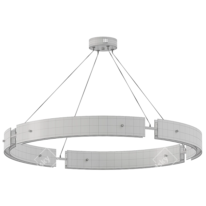 Contemporary Hudson Chandelier 3D Model 3D model image 3