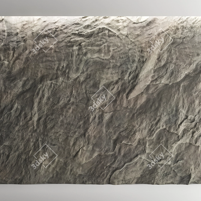 High-Quality 3D Stone Wall 3D model image 5