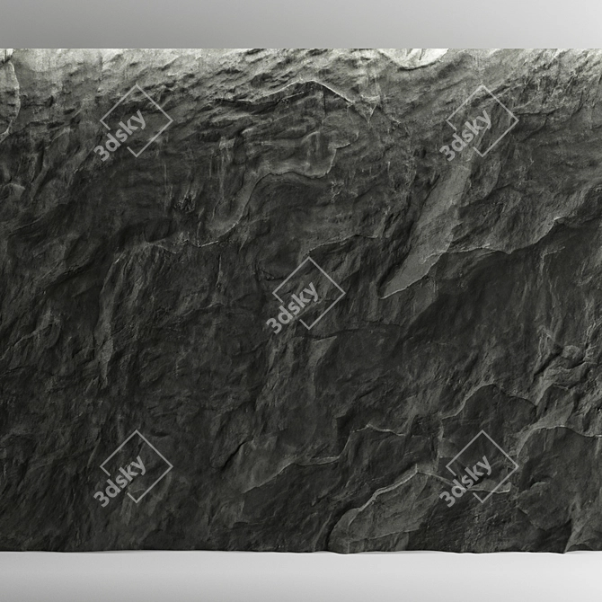 High-Quality 3D Stone Wall 3D model image 6