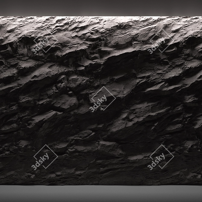 Stone Wall Materials Pack 3D model image 3