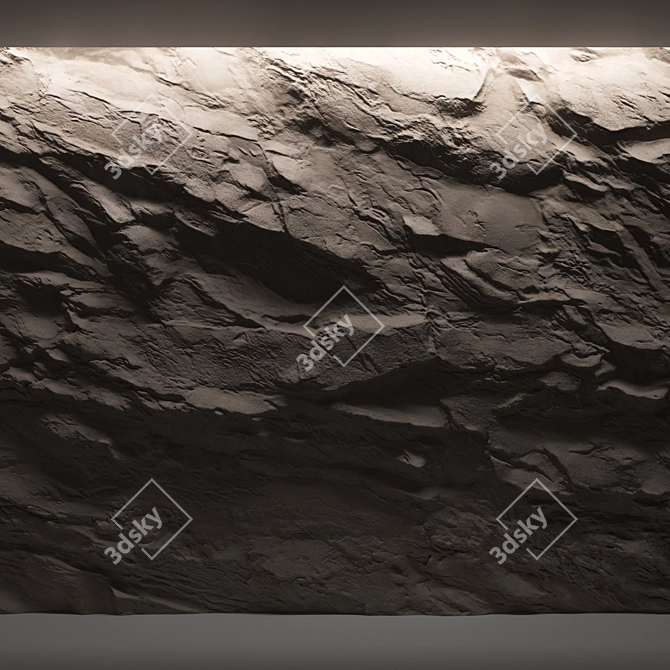  Premium Stone Wall Materials Kit 3D model image 6