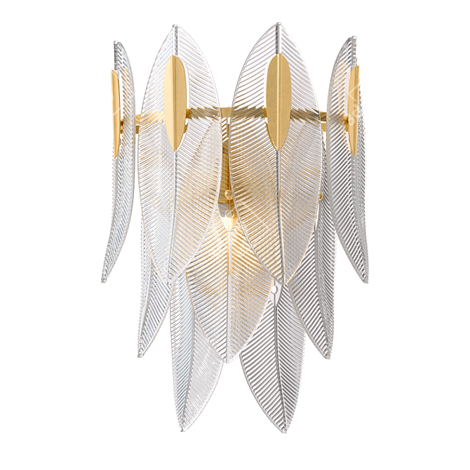 Postmodern Wall Vane Sconce 3D model image 2