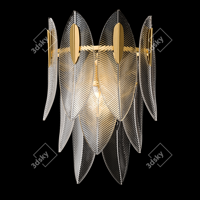 Postmodern Wall Vane Sconce 3D model image 6