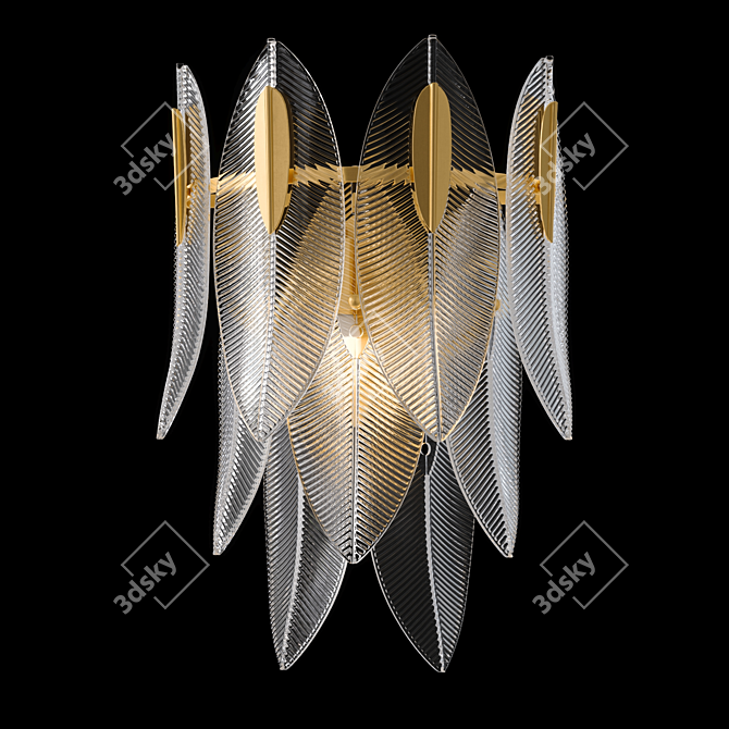 Postmodern Wall Vane Sconce 3D model image 7