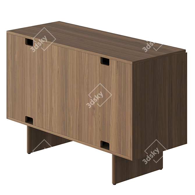  Sleek Render Vray Drawer Cabinet 3D model image 3