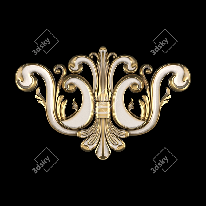 Elegant 3D Ornament Design 3D model image 1