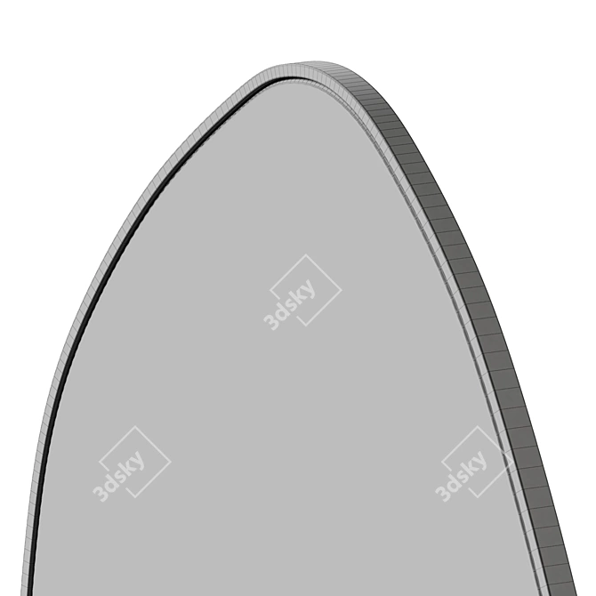 Asymmetric Standing Mirror Deluxe 3D model image 5