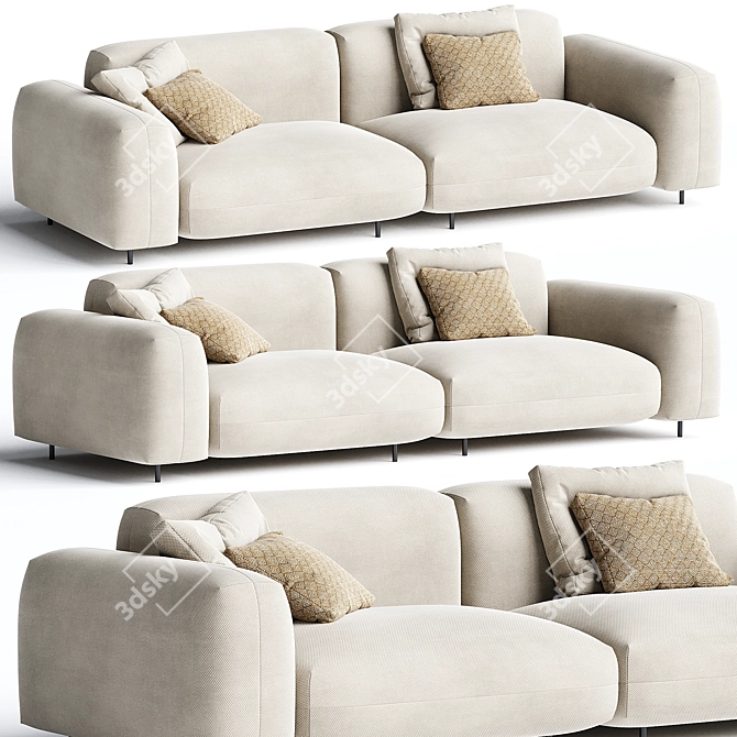 Modern Arflex Macheiro Sofa Design 3D model image 1