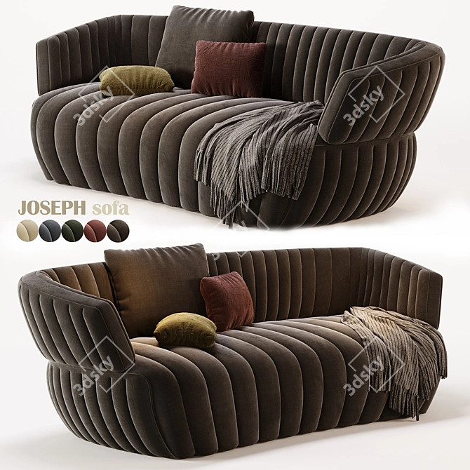 Contemporary Modular JOSEPH Sofa 3D model image 2