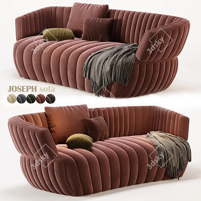 Contemporary Modular JOSEPH Sofa 3D model image 3