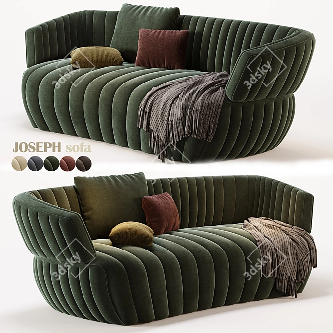 Contemporary Modular JOSEPH Sofa 3D model image 4