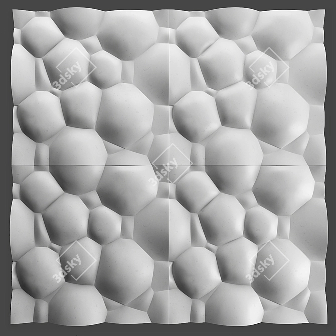 Modern Palle Panel Set 3D model image 5