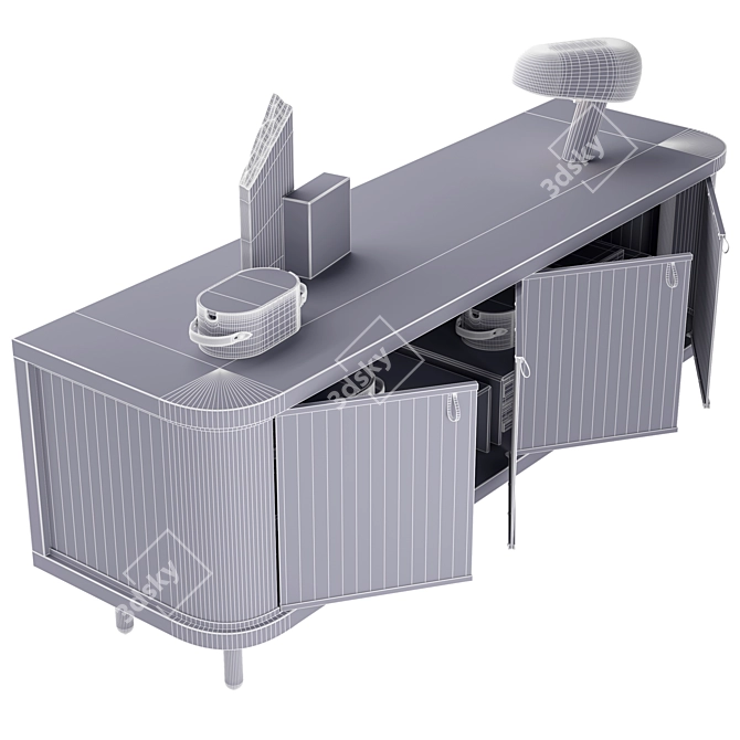 Vittoria Sideboard by Fendi Casa 3D model image 7