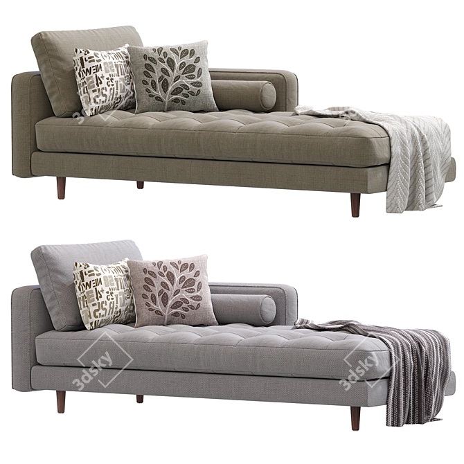 Modern Sven Sofa by Article 3D model image 1