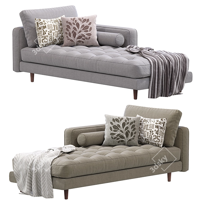 Modern Sven Sofa by Article 3D model image 2