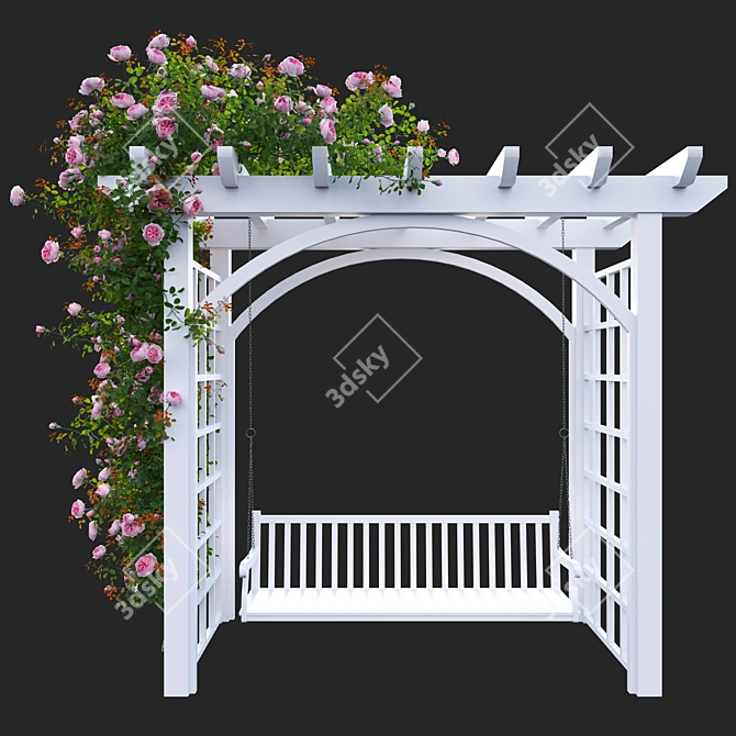 3D Climbing Rose Plant Models 3D model image 4