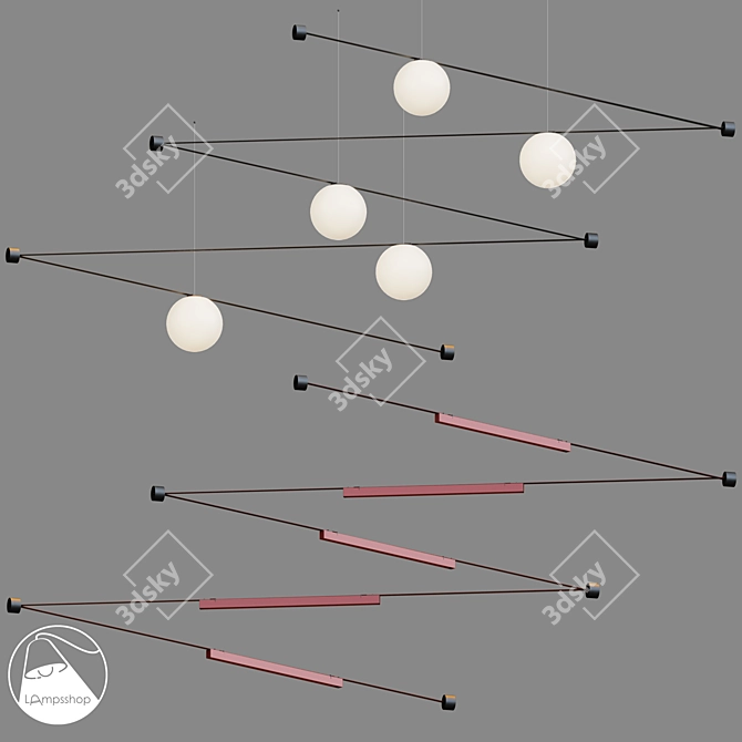 Luminous Conductive Textile Tape 3D model image 1