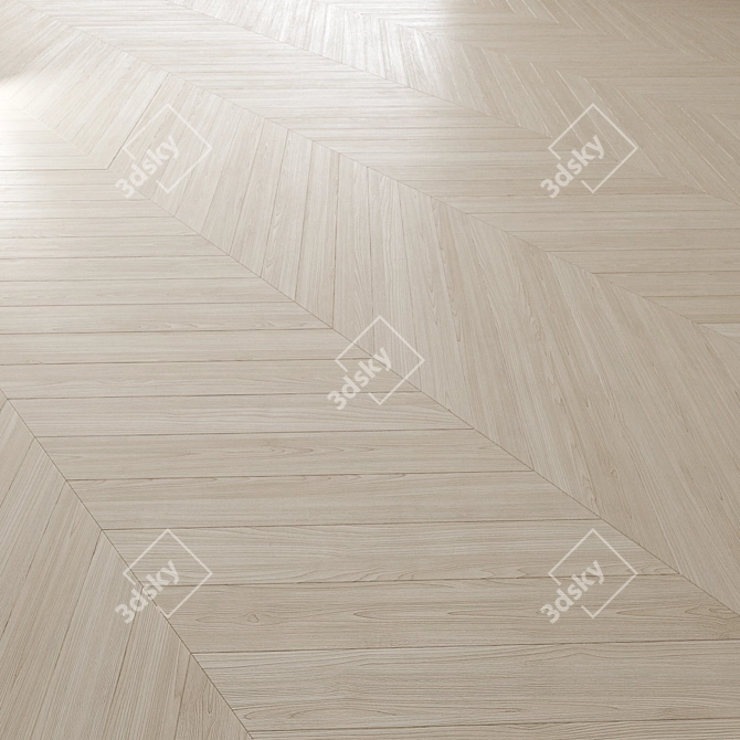 Premium Oak Floor Textures Pack 3D model image 2