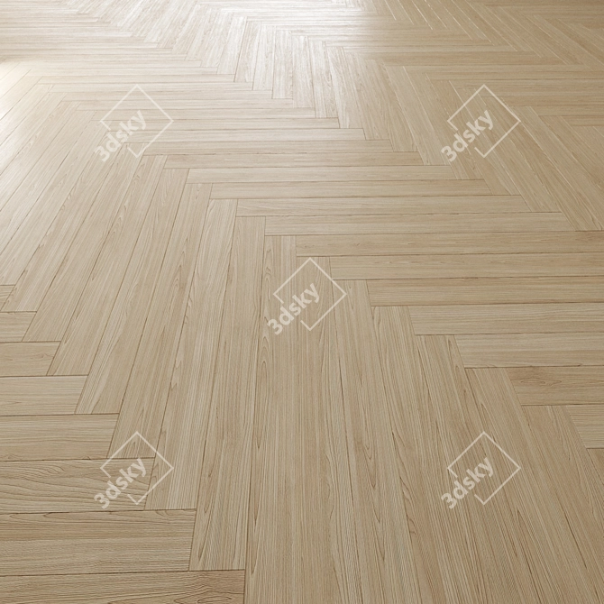 Premium Oak Floor Textures Pack 3D model image 3