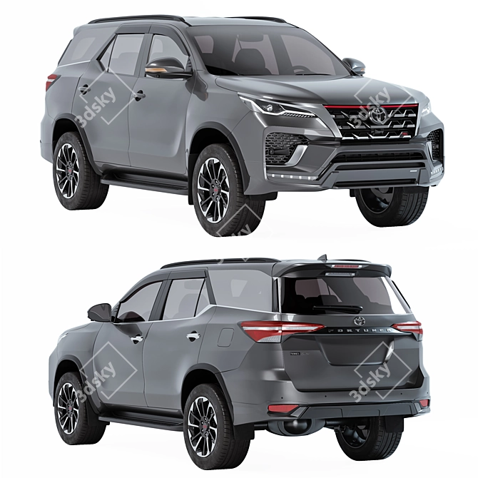 Toyota Fortuner TRD Asset Pack 3D model image 1