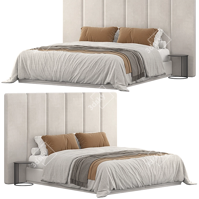 Cazarina's Modern Medina Bed 3D model image 1