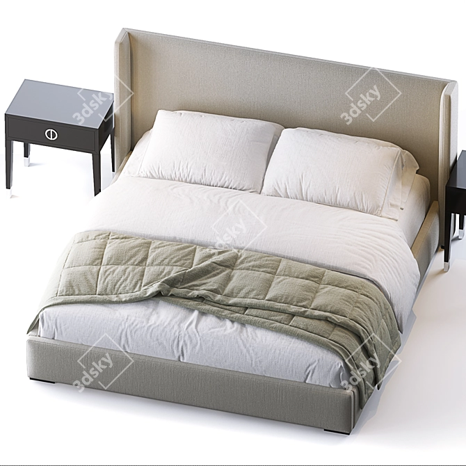 Lawson Bed Frame 3D model image 2