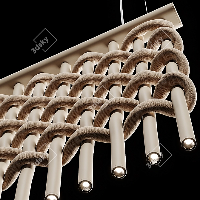 Giant Texture Pendant Light Aesthetic 3D model image 2