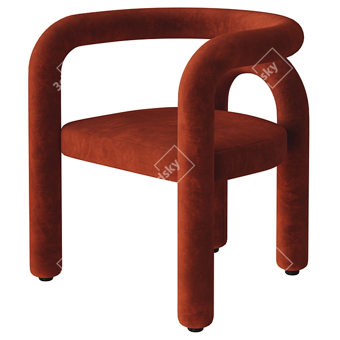 Elegant 3D Acia Chair Model 3D model image 2