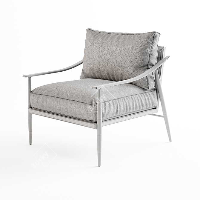 Modern Elegance Kennedy Chair 3D model image 3