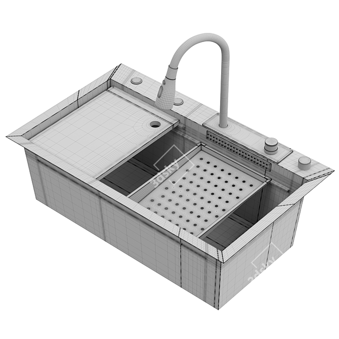 Lefton Kitchen Sink Set KS2203 3D model image 7