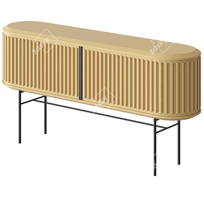 Sleek Vray Sideboard Design 3D model image 1