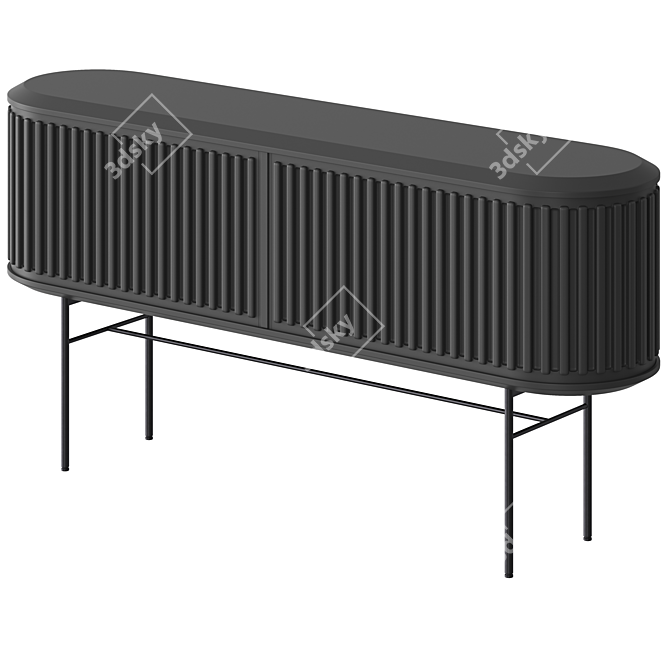 Sleek Vray Sideboard Design 3D model image 2