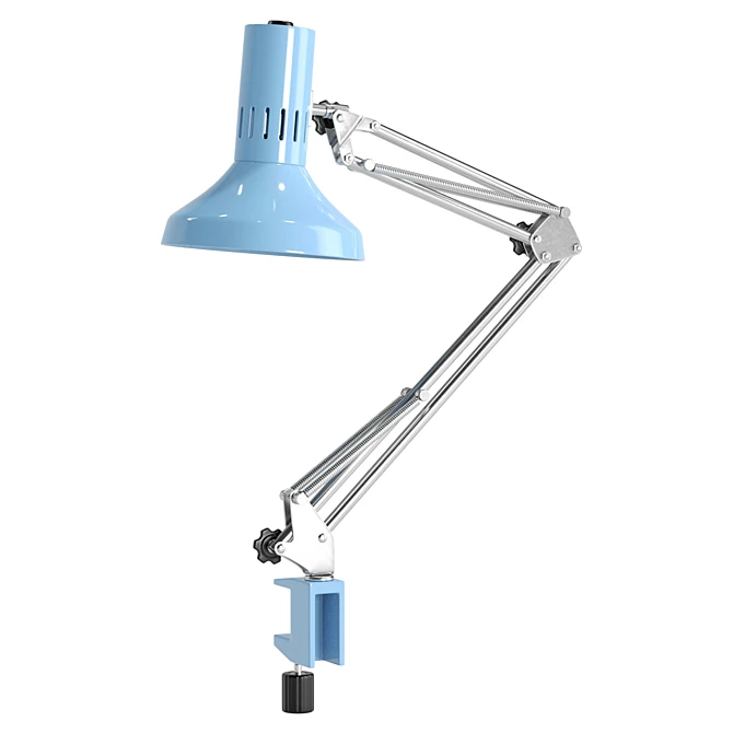 Era Table Lamp Blue Glass 3D model image 1