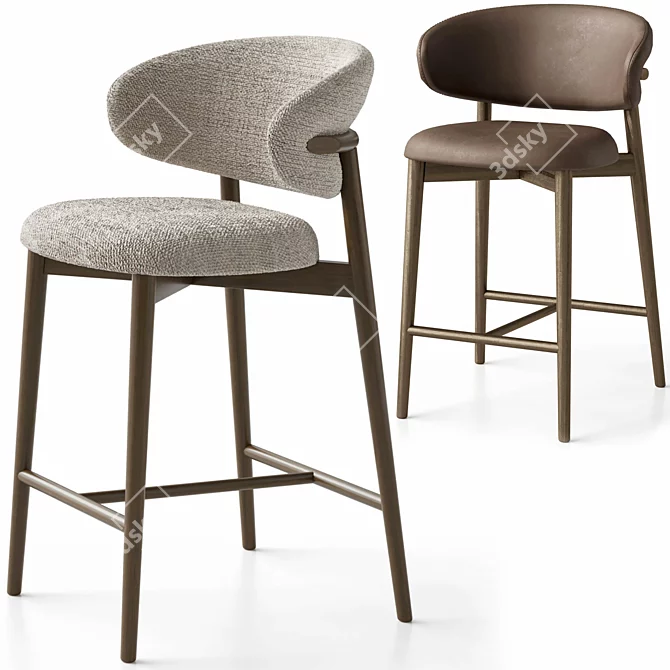 Calligaris Oleandro Stools Set 3D model image 10