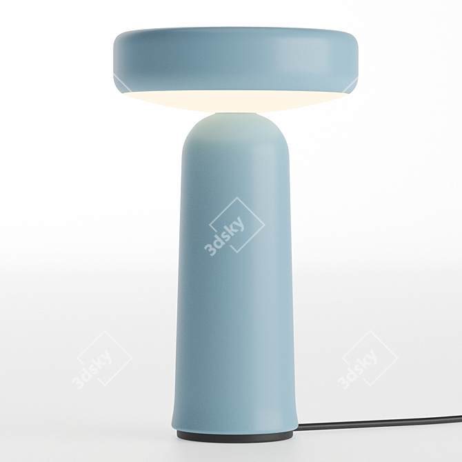 Sleek Muuto Ease Portable Lamp 3D model image 3