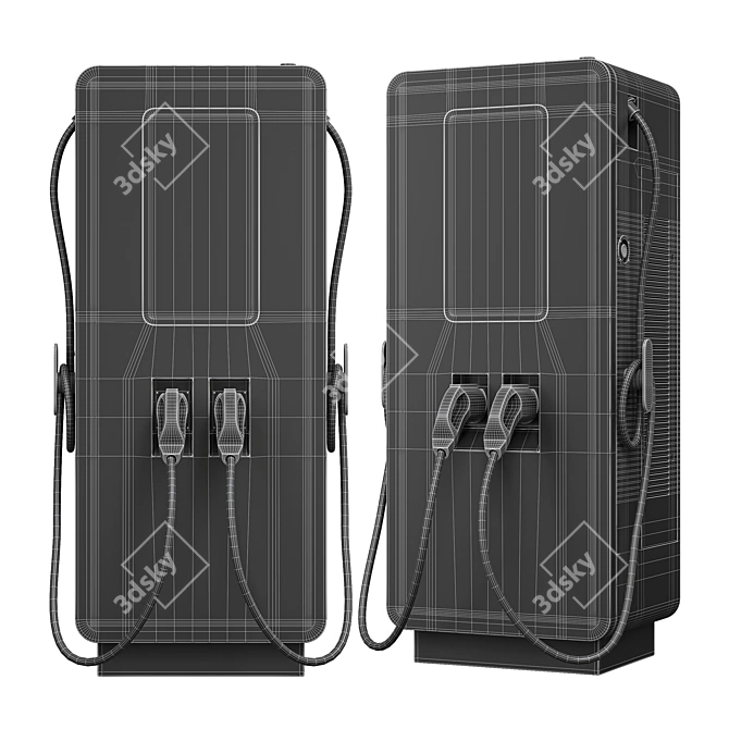 Teison 60KW EV Fast Charger 3D model image 3