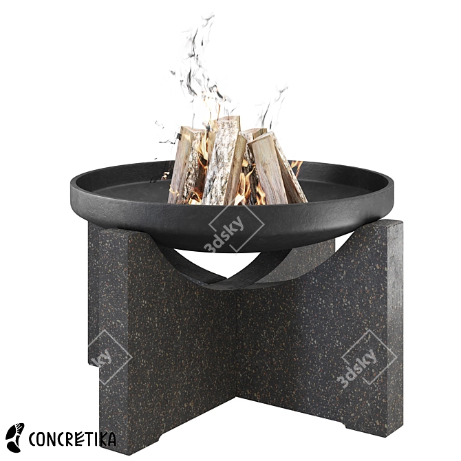 Concretika S80XL Fire Pit 3D model image 1