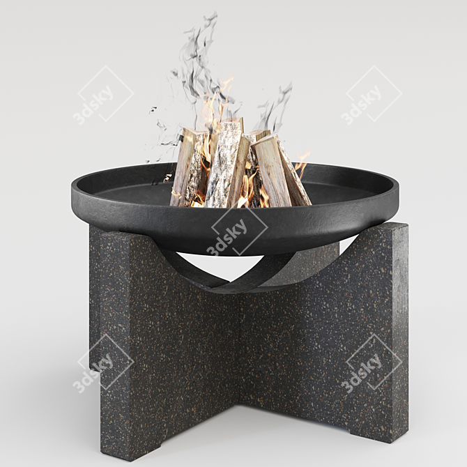 Concretika S80XL Fire Pit 3D model image 2