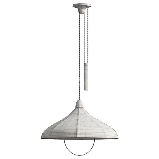 Handmade Suspended Light Fixture 3D model image 2