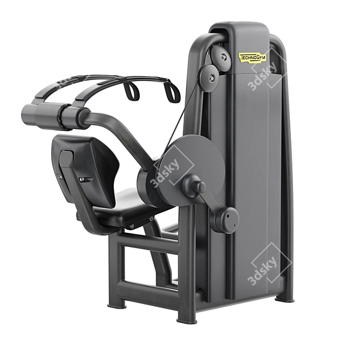 Technogym Abdominal Crunch Exercise Equipment 3D model image 2