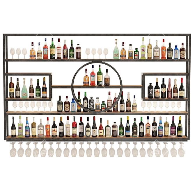 Bar Alcohol Rack 3D Models 3D model image 1