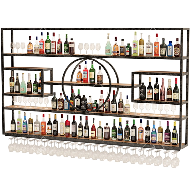 Bar Alcohol Rack 3D Models 3D model image 2