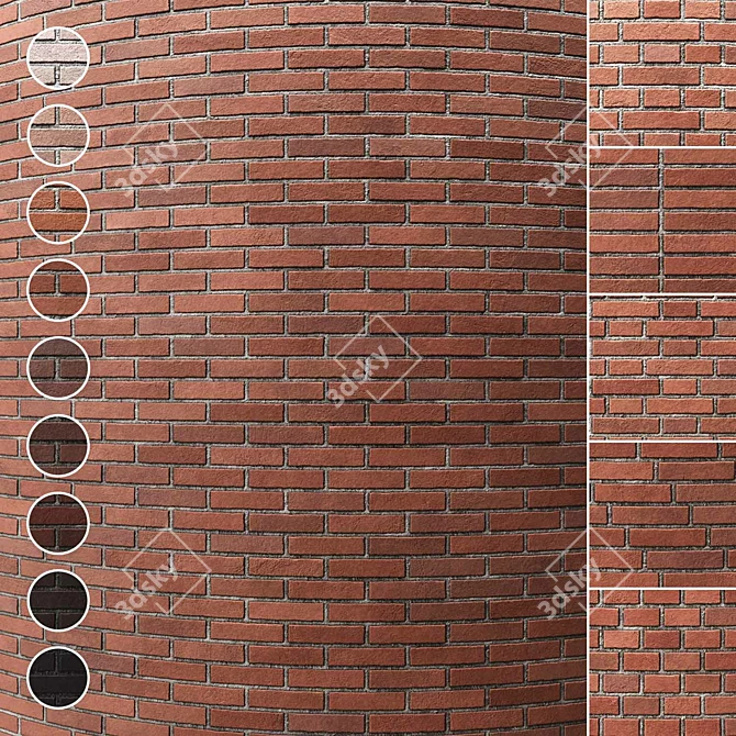 Seamless Brick Texture Pack 3D model image 1