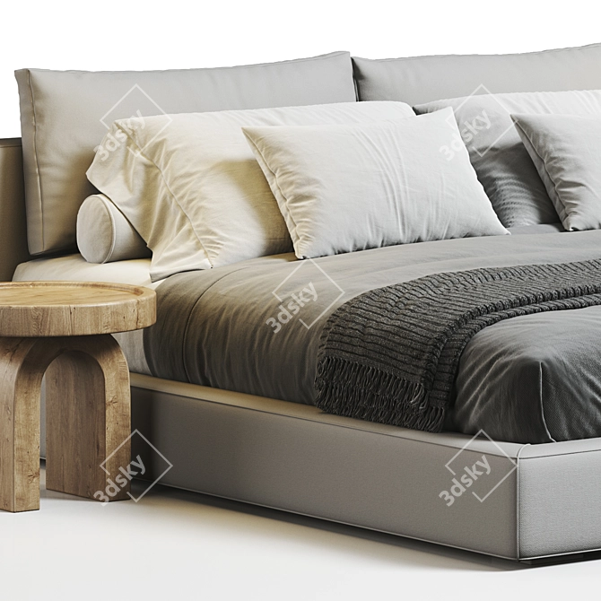 Cloud Platform Bed 3D Model 3D model image 2